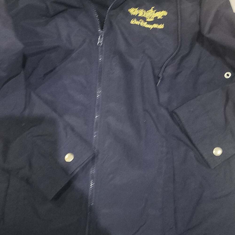 Vintage Walt Disney World Full-Zip Windbreaker Jacket, Navy Blue, Size M